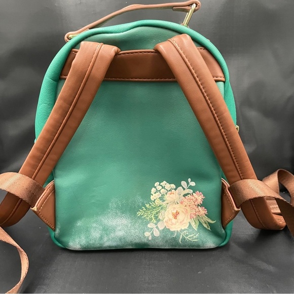 NFINITY Teal and Gold Floral Loki Backpack main image 4